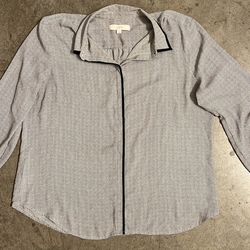 Black and white work top from LOFT, Size XL